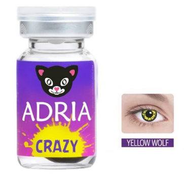 Линзы Adria Crazy "Yellow wolf"